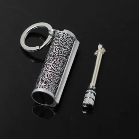Honest BCZ227 бензиновая зажигалка - спичка с кольцом для ключей