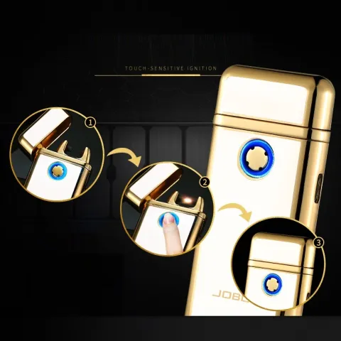 Jobon ZB858А сенсорная электроимпульсная USB зажигалка Jobon ZB858А сенсорная электроимпульсная USB зажигалка