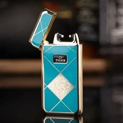 Tiger TW909 DB-05 электроимпульсная USB зажигалка Tiger TW909 DB-05 электроимпульсная USB зажигалка