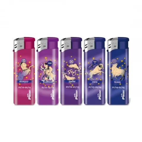 Pride Zodiac E-100 пьезо зажигалка заправляемая Pride Zodiac E-100 пьезо зажигалка заправляемая