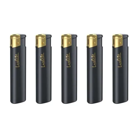 Luxlite XHD 39 Black/Gold Cap SP пьезо зажигалка