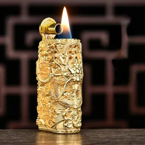 Dragon Retro бензиновая зажигалка в чехле