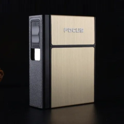 Focus JD-YH035A кейс для сигарет с встроенной USB зажигалкой Focus JD-YH035A кейс для сигарет с встроенной USB зажигалкой