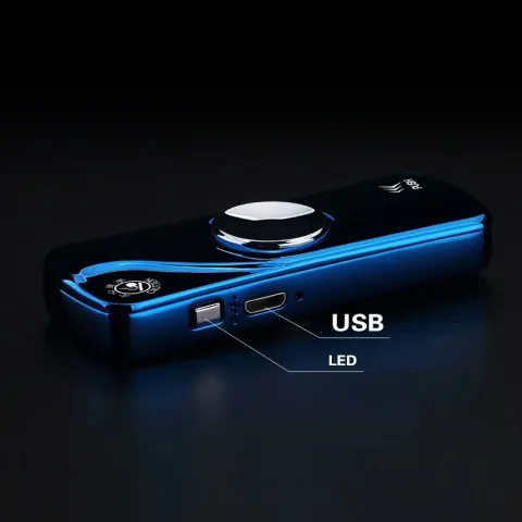 Aomai 900 USB зажигалка - спиннер 2 в 1 с подсветкой Aomai 900 USB зажигалка - спиннер 2 в 1 с подсветкой