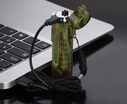 Double Arc электроимпульсная USB зажигалка - фонарик 2 в 1 Double Arc электроимпульсная USB зажигалка - фонарик 2 в 1