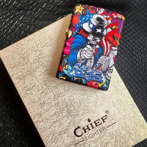 Chief A9163-2 бензиновая зажигалка Chief A9163-2 бензиновая зажигалка