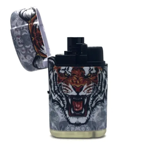 Pride Tiger, Lion, Leo & Wolf Single EWT-600 турбо зажигалка заправляемая