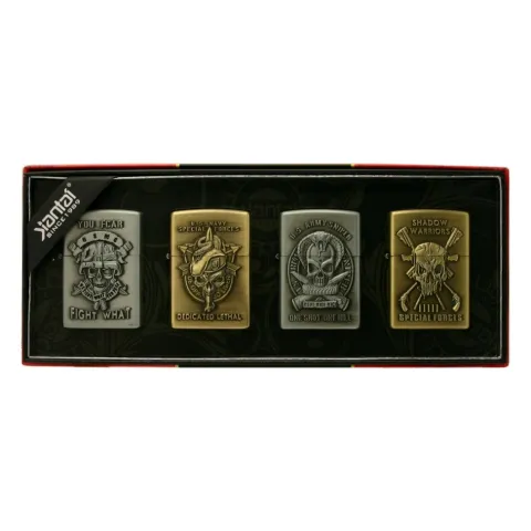 Jiantai Черепа 4 бензиновые зажигалки