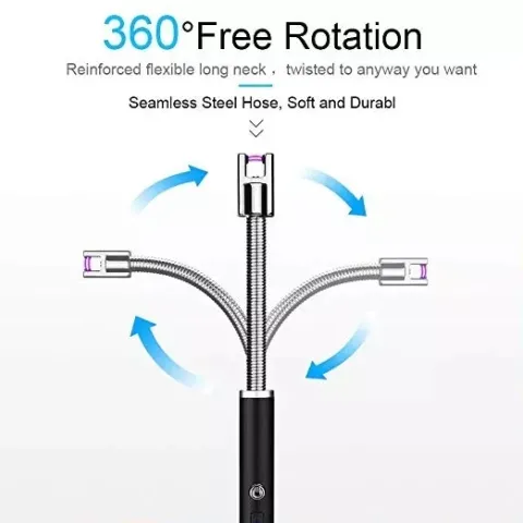 Aomai 2450 бытовая электроимпульсная USB зажигалка Aomai 2450 бытовая электроимпульсная USB зажигалка