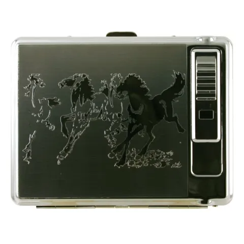 Портсигар DH-882SD20 со встроенной USB зажигалкой 