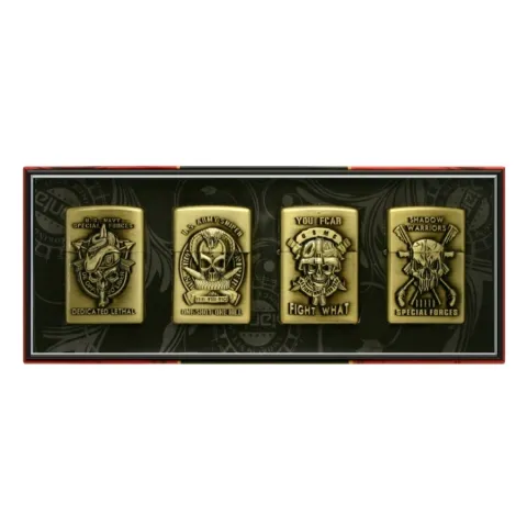 Jiantai Черепа 4 бензиновые зажигалки