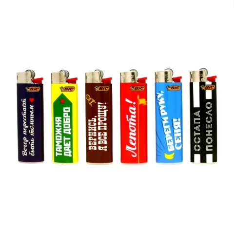 Bic J3 "Цитаты" кремниевая зажигалка 