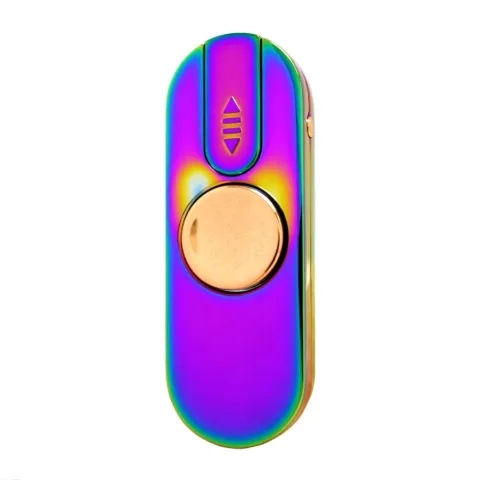 Hetai HT210 USB зажигалка - спиннер 2 в 1 с подсветкой