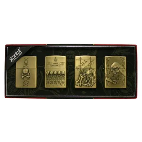 Jiantai Черепа 3 бензиновые зажигалки 