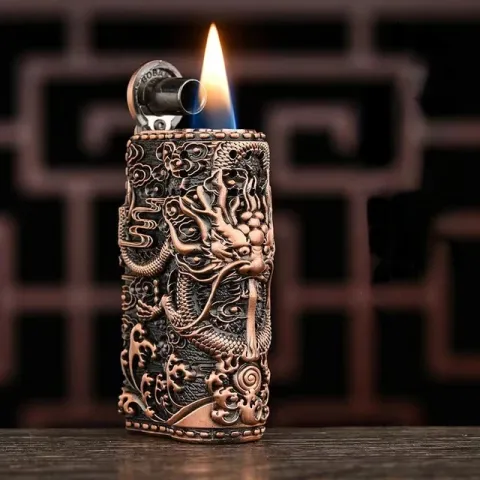 Dragon Retro бензиновая зажигалка в чехле