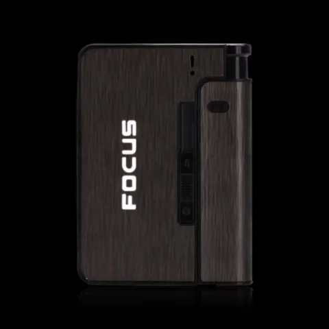 Focus JD-YH001 портсигар - автомат с пьезо зажигалкой Focus JD-YH001 портсигар - автомат с пьезо зажигалкой