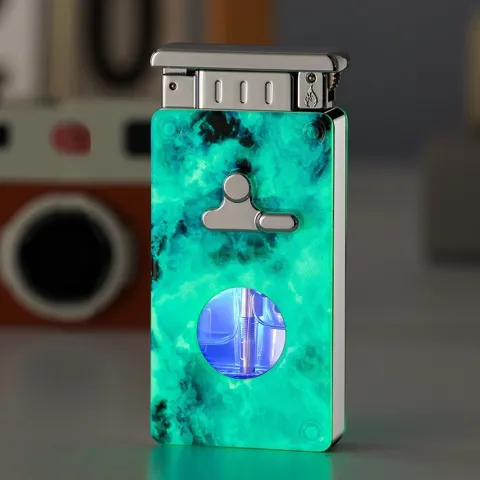 WB897 кремниевая турбо зажигалка 2 пламени