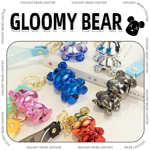 HB Gloomy Bear пьезо зажигалка - брелок HB Gloomy Bear пьезо зажигалка - брелок