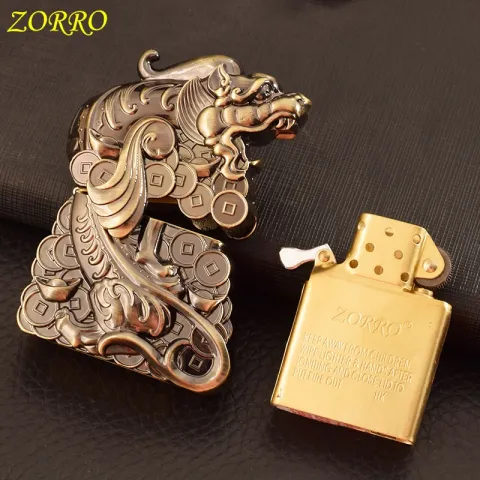 Zorro KJ1014A бензиновая зажигалка Zorro KJ1014A бензиновая зажигалка
