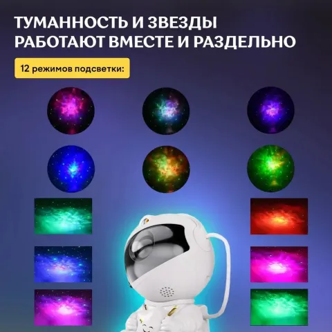 Космонавт Звёздное Небо ночник - проекция Космонавт Звёздное Небо ночник - проекция