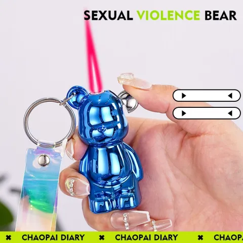 HB Kaws Gloomy Bear турбо зажигалка - брелок
