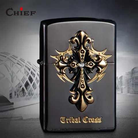 Chief "Tribal cross ll" бензиновая зажигалка Chief "Tribal cross ll" бензиновая зажигалка