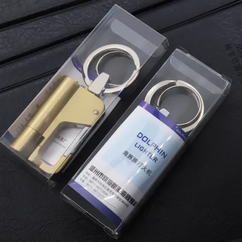 Dolphin HY651 бензиновая зажигалка с карабином и кольцом для ключей Dolphin HY651 бензиновая зажигалка с карабином и кольцом для ключей
