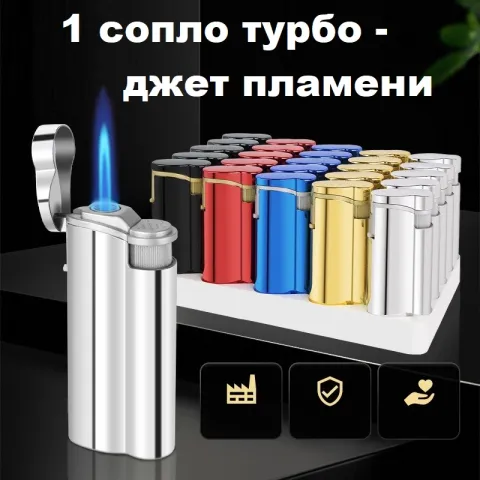 Oney JM-08 турбо зажигалка в металлическом чехле Oney JM-08 турбо зажигалка в металлическом чехле