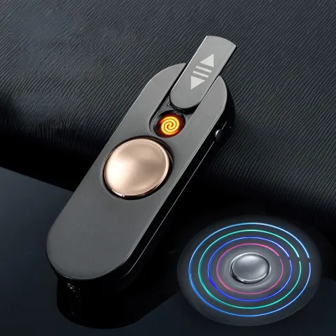 Hetai HT210 USB зажигалка - спиннер 2 в 1 с подсветкой Hetai HT210 USB зажигалка - спиннер 2 в 1 с подсветкой