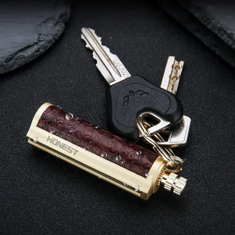 Honest BCZ227 бензиновая зажигалка - спичка с кольцом для ключей