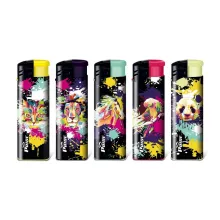 Pride Pop Art Animal E-100 пьезо зажигалка заправляемая