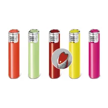 Pride Color Heart E-105 пьезо зажигалка заправляемая