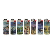 Bic J25 mini Post Cards кремниевая зажигалка