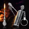 Honest BCZ227 Design бензиновая зажигалка - спичка с кольцом для ключей