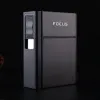 Focus JD-YH035A кейс для сигарет с встроенной USB зажигалкой 