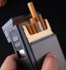 Focus JD-YH035A кейс для сигарет с встроенной USB зажигалкой 