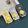 Cob 9015B кремниевая турбо зажигалка 2 огня  с фонариком