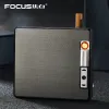 Focus YH050 портсигар - автомат со встроенной USB зажигалкой 