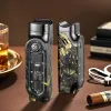 TH-667 газовая турбо электро зажигалка для сигар